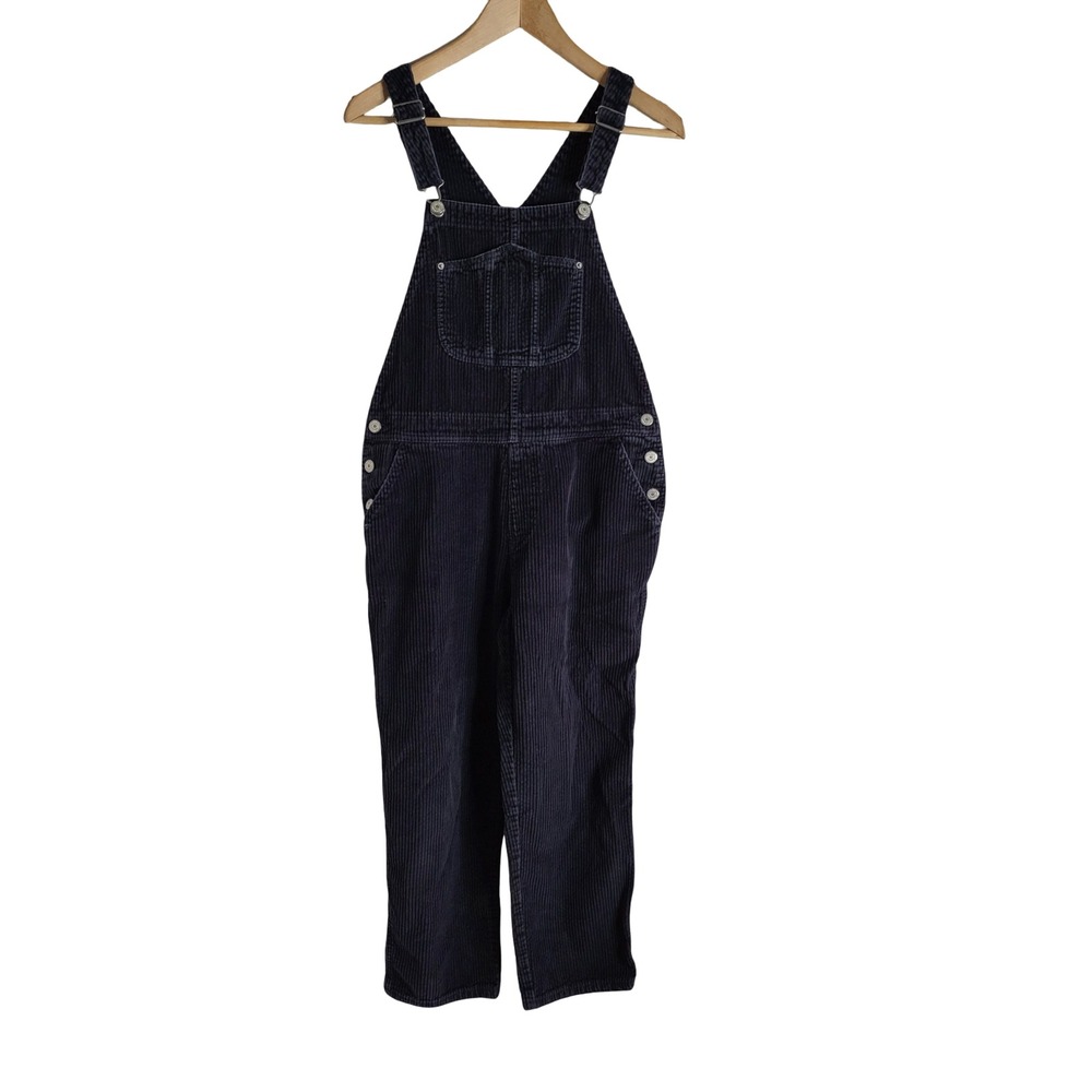 Old Navy Corduroy Overalls Navy Blue Cotton Bib Overalls Size 8 Petite Grunge